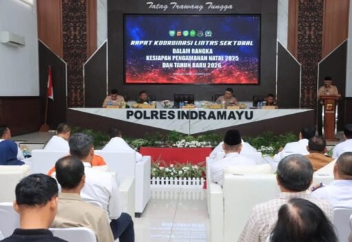 Polres Indramayu Gelar Rakor Lintas Sektoral Pengamanan Natal 2025 danTahun Baru 2026 Polres Indramayu Gelar Rakor Lintas Sektoral Pengamanan Natal 2025 danTahun Baru 2026