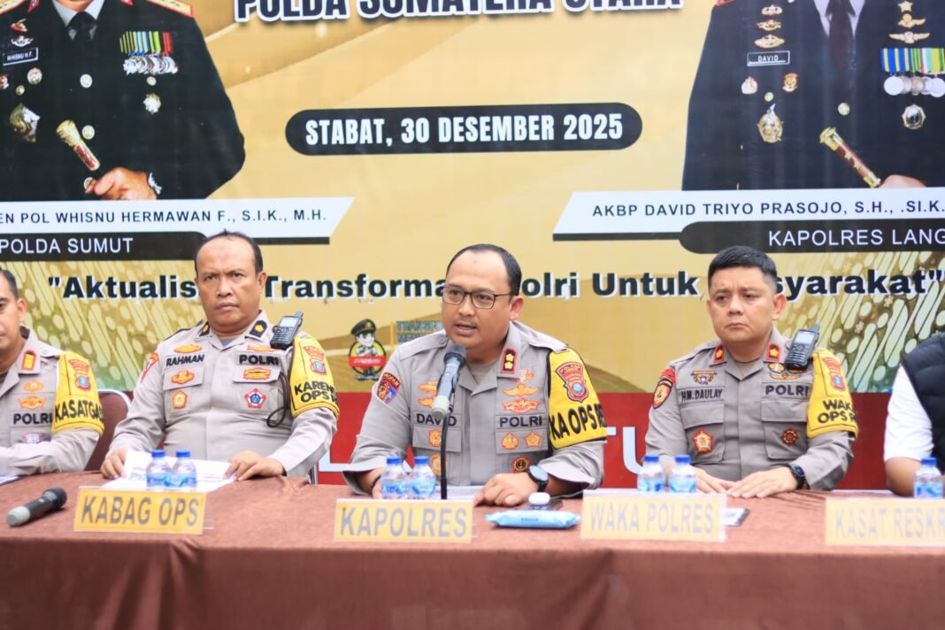 Polres Langkat Gelar Rilis Akhir Tahun 2025, Capaian Kinerja Disampaikan Secara Transparan Polres Langkat Gelar Rilis Akhir Tahun 2025, Capaian Kinerja Disampaikan Secara Transparan