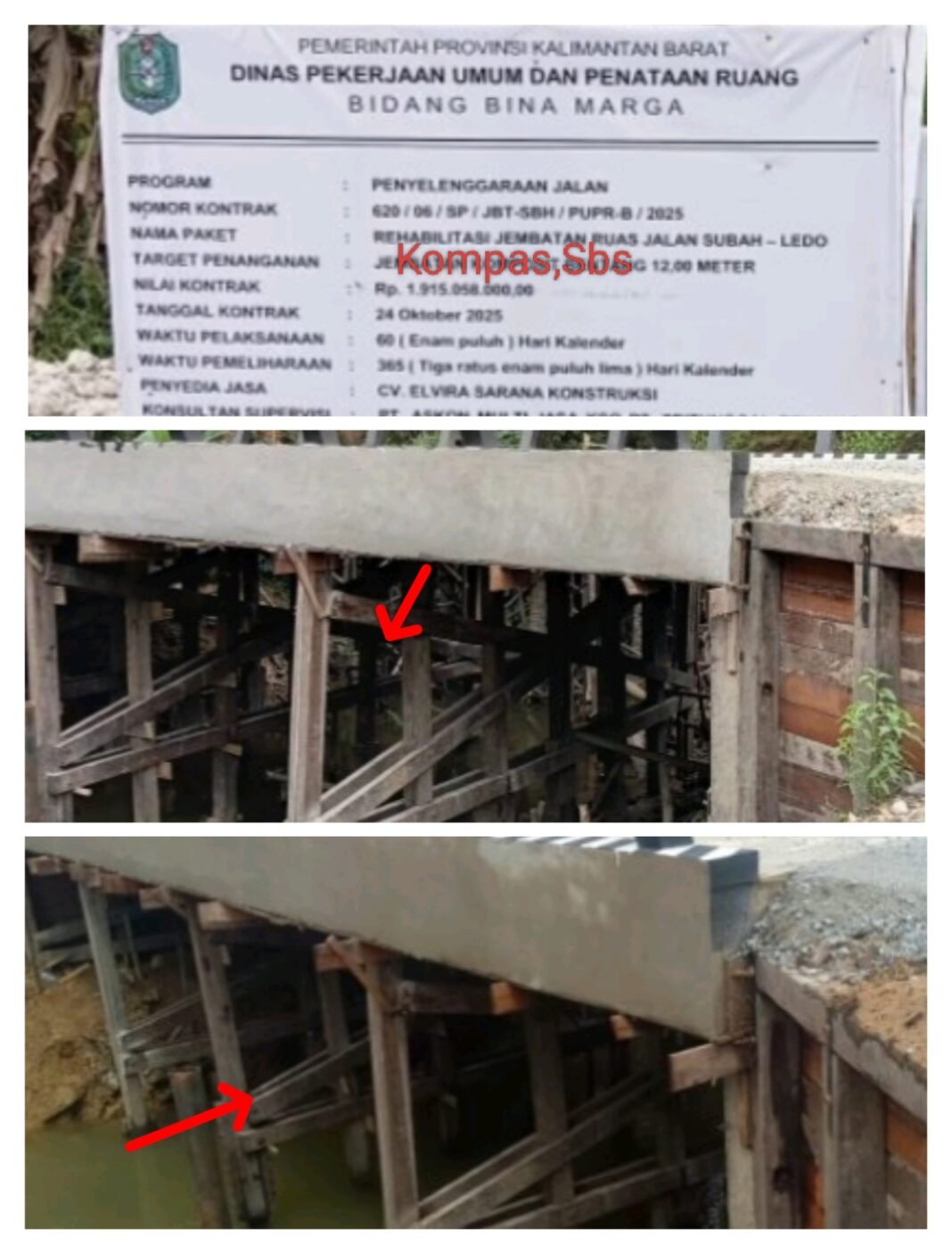Bangun Jembatan Jalan Subah-Ledo : Nilai Jumbo, Kayu Bekas, Gubernur Diam Bangun Jembatan Jalan Subah-Ledo : Nilai Jumbo, Kayu Bekas, Gubernur Diam