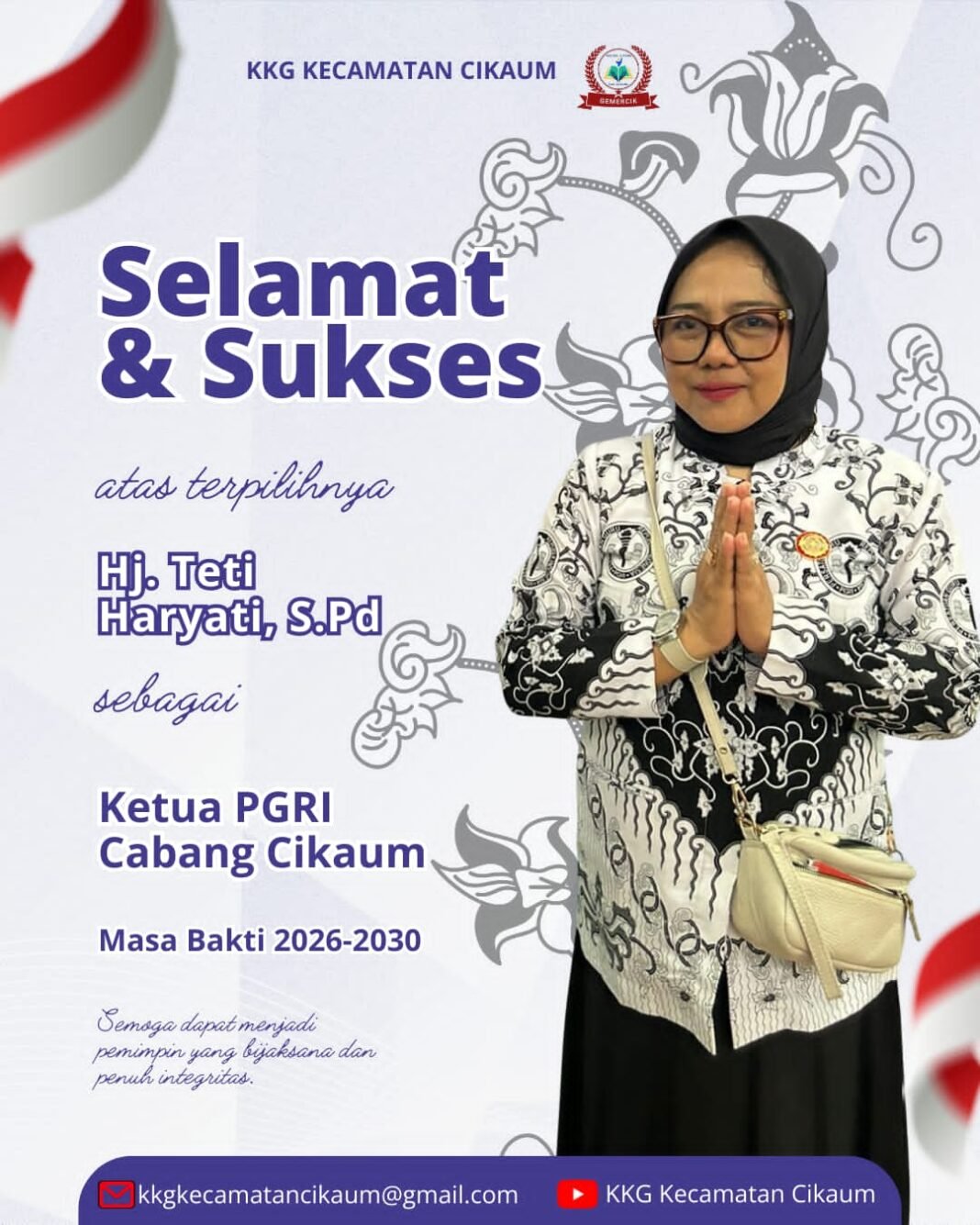 Hj Teti Heryati Terpilih Menjadi Ketua PGRI Cabang Cikaum Periode 2025-2030 Hj Teti Heryati Terpilih Menjadi Ketua PGRI Cabang Cikaum Periode 2025-2030
