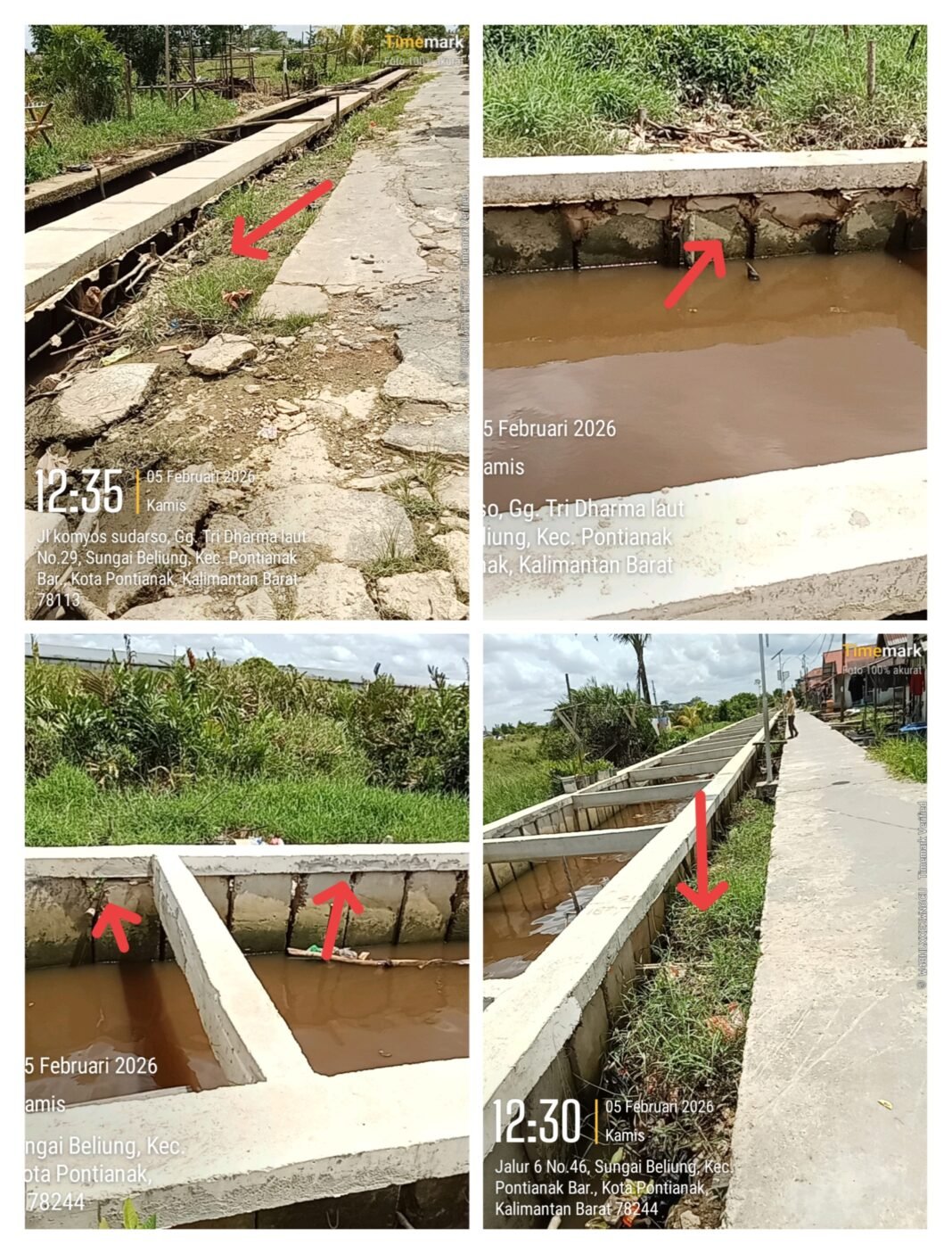 Akibat Proyek Turap Rp 2,3 M Gang Tri Dharma, Jalan Setempat Rusak Akibat Proyek Turap Rp 2,3 M Gang Tri Dharma, Jalan Setempat Rusak