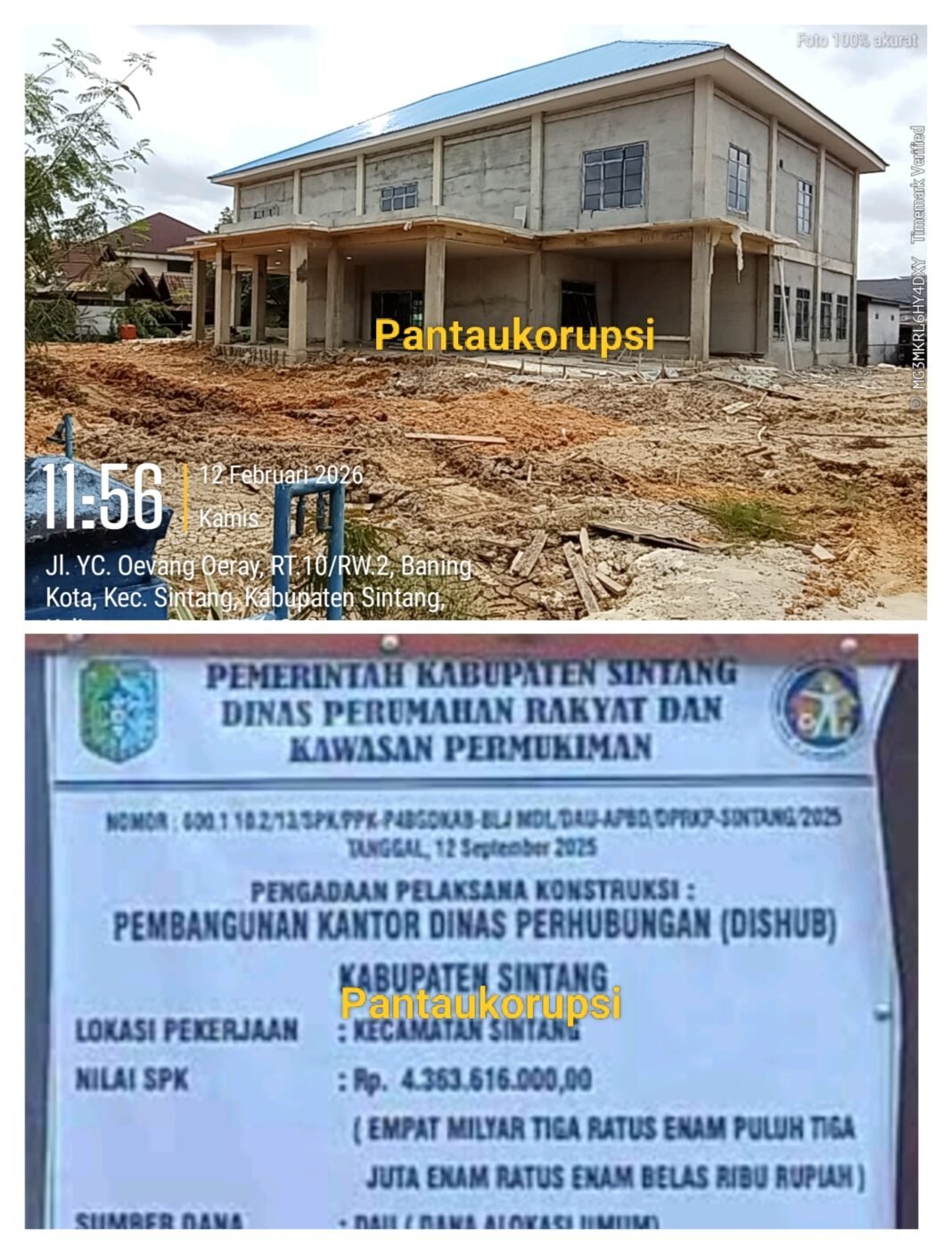 Bupati Santai, proyek Kantor Dishub Rp. 4 M Tidak Jelas. Kadis Biasa Aja Bupati Santai, proyek Kantor Dishub Rp. 4 M Tidak Jelas. Kadis Biasa Aja