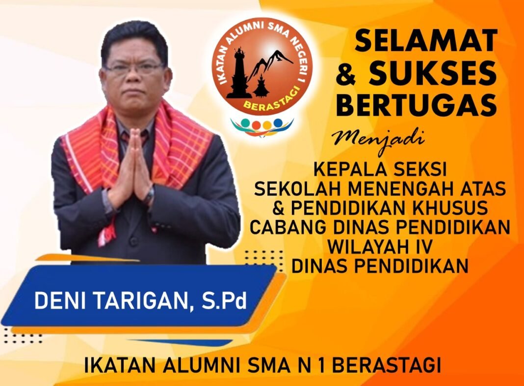 IKA SMANSAGI : Selamat Sukses dan Bertugas Buat Pak Deni Tarigan Menjadi Kasi di Cabdis Wilayah IV IKA SMANSAGI : Selamat Sukses dan Bertugas Buat Pak Deni Tarigan Menjadi Kasi di Cabdis Wilayah IV