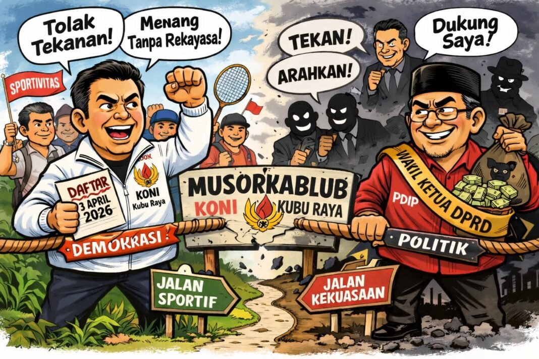Musorkablub KONI Kubu Raya di Ujung Ujian: Demokrasi Terkepung, Joko Ariyanto Tegas Tolak Tekanan Musorkablub KONI Kubu Raya di Ujung Ujian: Demokrasi Terkepung, Joko Ariyanto Tegas Tolak Tekanan