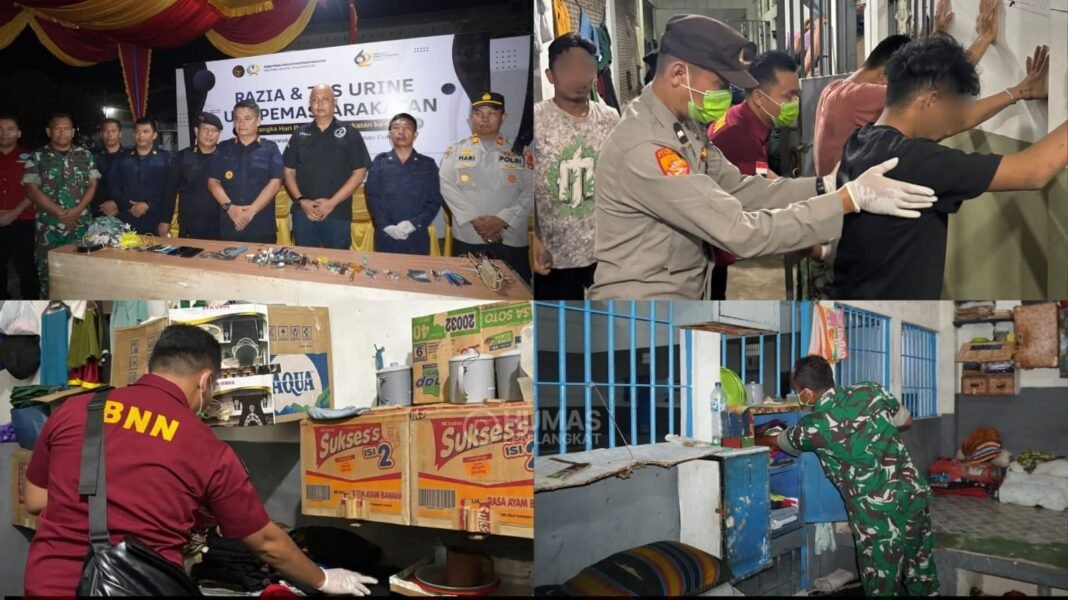 Lapas Narkotika Langkat Razia Gabungan, Sambut Hari Bakti Pemasyarakatan ke-62 Lapas Narkotika Langkat Razia Gabungan, Sambut Hari Bakti Pemasyarakatan ke-62