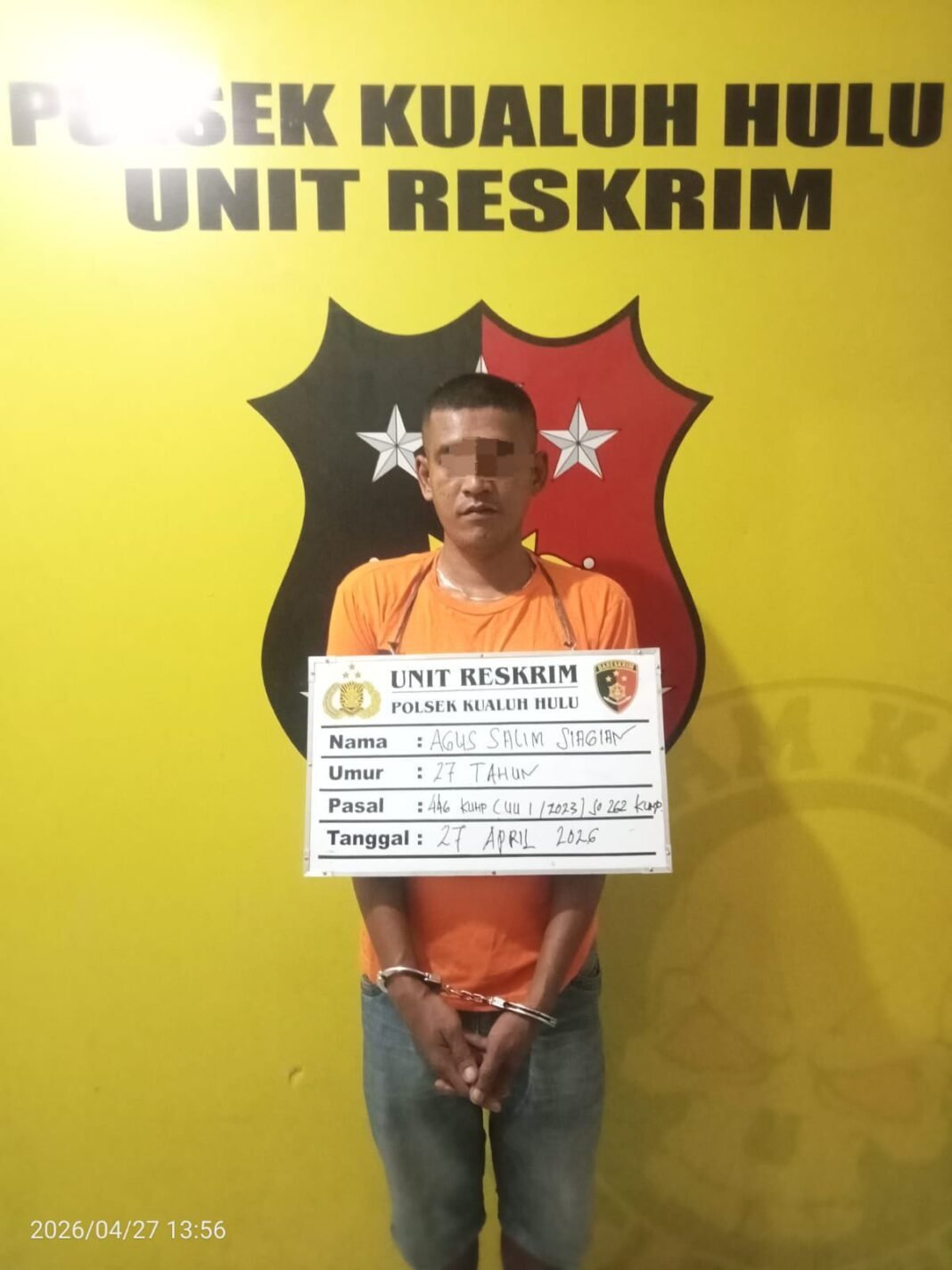 Polsek Kualuh Hulu Tangkap Pelaku Penganiayaan di Cafe Membang Muda, Korban Patah Tulang Polsek Kualuh Hulu Tangkap Pelaku Penganiayaan di Cafe Membang Muda, Korban Patah Tulang