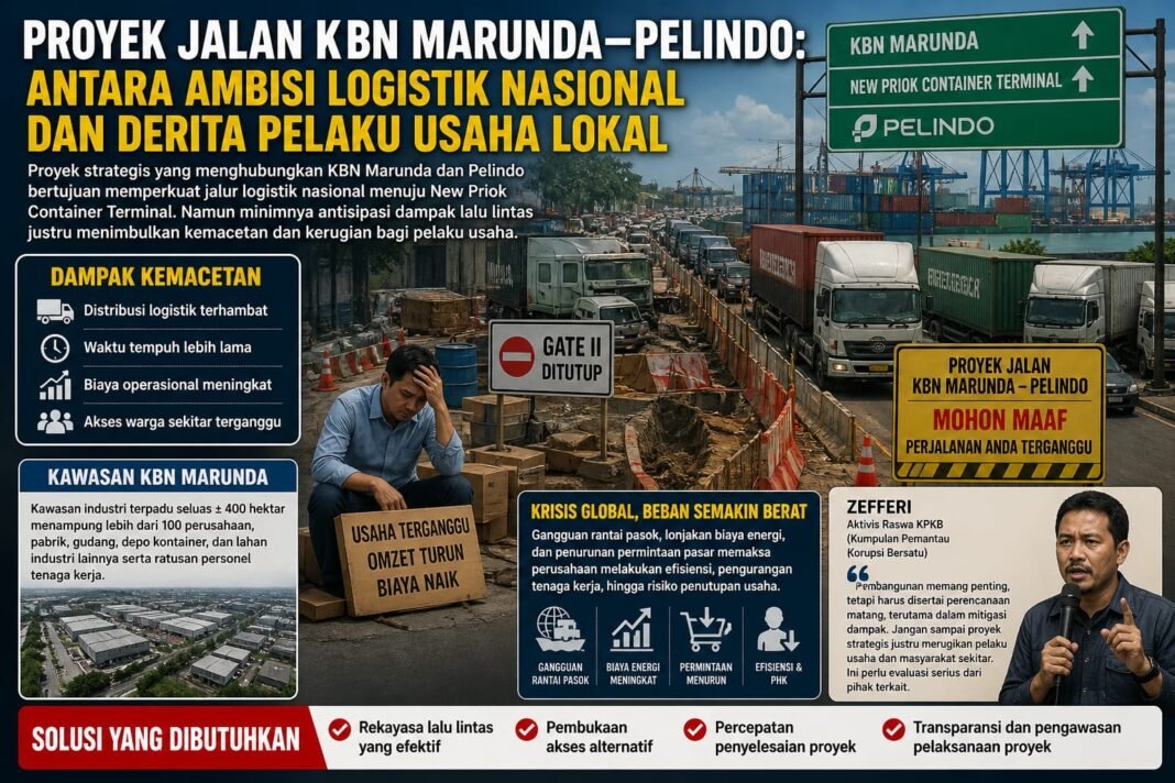 Proyek Jalan KBN Marunda-Pelindo; Antara Ambisi Logistik Nasional dan Derita Perusahaan Dalam Kawasan Proyek Jalan KBN Marunda-Pelindo; Antara Ambisi Logistik Nasional dan Derita Perusahaan Dalam Kawasan