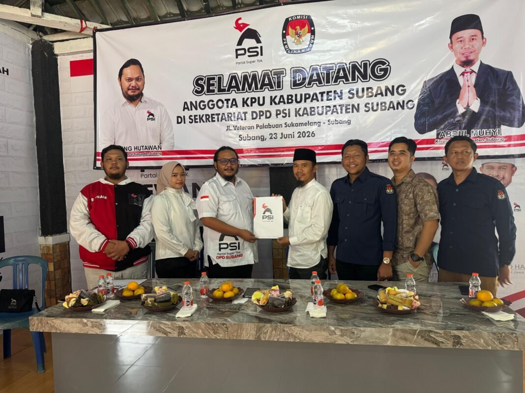 Kunjungan Ke DPD PSI, Subang Sosialisasikan Pemutakhiran Data Partai Politik Kunjungan Ke DPD PSI, Subang Sosialisasikan Pemutakhiran Data Partai Politik