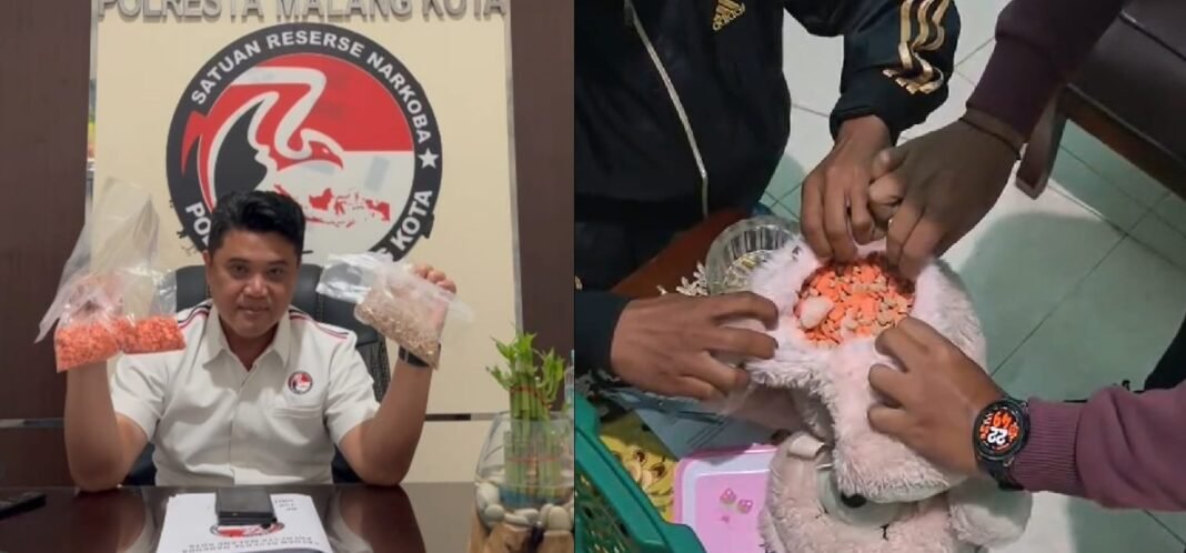 Satresnarkoba Polresta Malang Kota Bongkar Jaringan Narkotika, 1.461 Ekstasi dan 111 Ribu Pil LL Diamankan Satresnarkoba Polresta Malang Kota Bongkar Jaringan Narkotika, 1.461 Ekstasi dan 111 Ribu Pil LL Diamankan