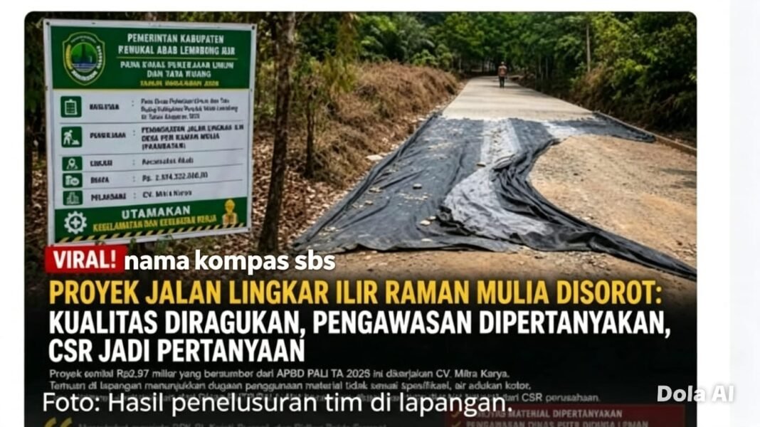 Di Duga Proyek Peningkatan Jalan Raman Mulia As Asal Jadi ( Prambatan) Di Duga Proyek Peningkatan Jalan Raman Mulia As Asal Jadi ( Prambatan)