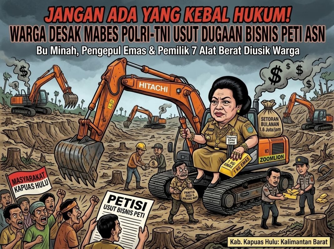 Jangan Ada yang Kebal Hukum! Warga Desak Mabes Polri-TNI Usut Dugaan Bisnis PETI yang Menyeret Nama ASN Jangan Ada yang Kebal Hukum! Warga Desak Mabes Polri-TNI Usut Dugaan Bisnis PETI yang Menyeret Nama ASN
