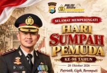 Kapolresta Gowa Ucapkan Selamat Hari Sumpah Pemuda ke-98, Ajak Generasi Muda Kobarkan Semangat Persatuan