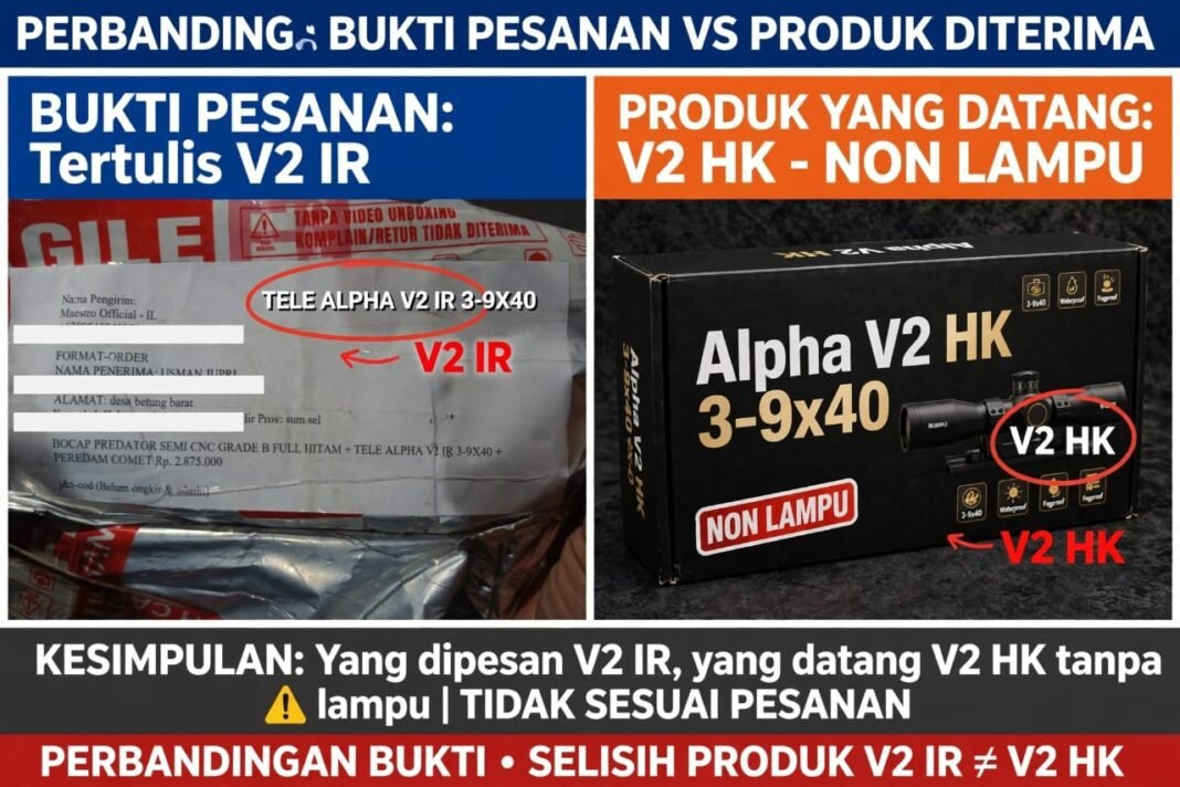 Konsumen di PALI Soroti Kesesuaian Spesifikasi Pesanan dengan Produk yang Diterima dari Toko Online Konsumen di PALI Soroti Kesesuaian Spesifikasi Pesanan dengan Produk yang Diterima dari Toko Online