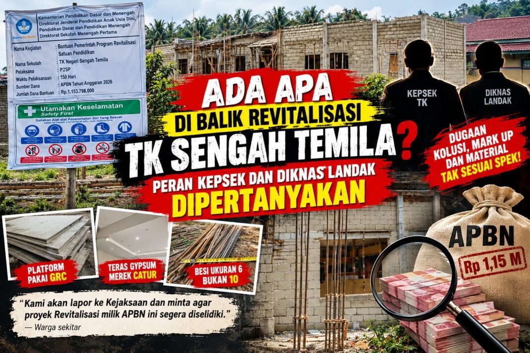 Ada Apa di Balik Revitalisasi TK Sengah Temila? Peran Kepsek dan Diknas Landak Dipertanyakan Ada Apa di Balik Revitalisasi TK Sengah Temila? Peran Kepsek dan Diknas Landak Dipertanyakan