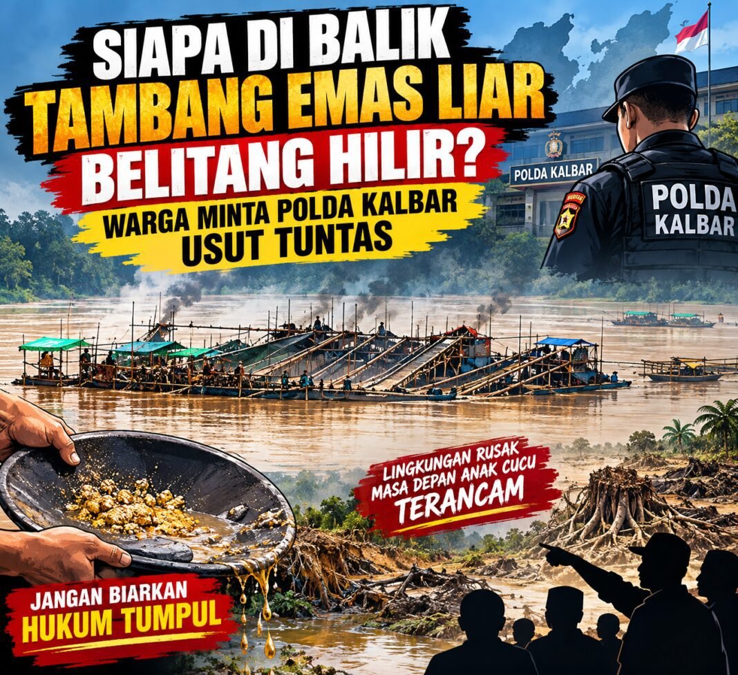 Siapa di Balik Tambang Emas Liar Belitang Hilir? Warga Minta Polda Kalbar Usut Tuntas Siapa di Balik Tambang Emas Liar Belitang Hilir? Warga Minta Polda Kalbar Usut Tuntas