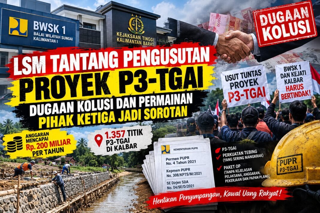 LSM Tantang Pengusutan Proyek P3-TGAI, Dugaan Kolusi dan Permainan Pihak Ketiga Jadi Sorotan LSM Tantang Pengusutan Proyek P3-TGAI, Dugaan Kolusi dan Permainan Pihak Ketiga Jadi Sorotan